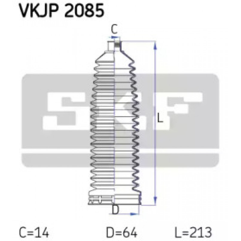 VKJP 2085 SKF - Пильовик привідного валу